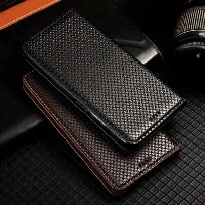 Genuine Leather Flip Case Fr Samsung Galaxy S24 S23 Ultra Card Slot Holder Cover - Image 1 of 4