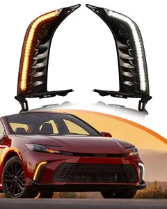 Kit de luces antiniebla LED DRL para Toyota Camry SE XSE 2025 ámbar intermitente accesorio - Imagen 1 de 6