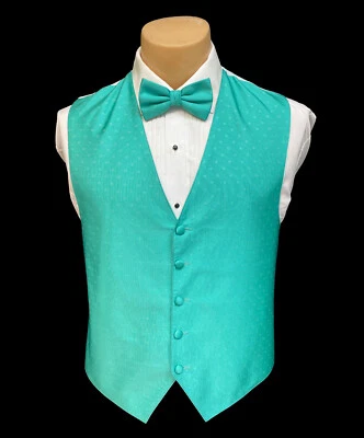 Chaleco Esmoquin Para Hombre Lauren Ralph Lauren Verde Sirena con Elección de Corbata Foto 1 de 4