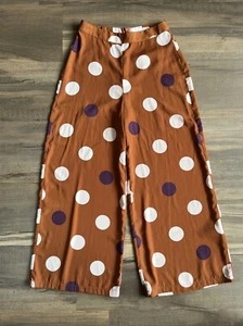Lush Women’s Palazzo Pants High Waist Polka Dot Print Small - Imagen 1 de 10