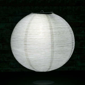 Quasimoon 14" White Fine Line Premium Even Ribbing Paper Lantern, Extra Sturd... - Picture 1 of 3
