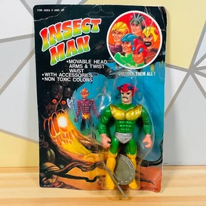 Figura De Colección Insect Man Sectaurs KO Bootleg MOTU 100% Completa en Tarjeta - Imagen 1 de 9