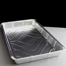 Vassoio in lamina rettangolare da forno 12''x8'' contenitori monouso per ristorazione torta per piatti