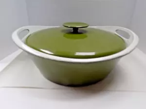Rare MCM COPCO Denmark 4 qt Iron Enamelware Roaster Dutch Oven Pot Michael Lax - Picture 1 of 12