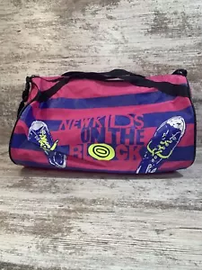 Vintage New Kids on the Block Duffle Gym Travel Bag NKOTB 1990 15x8x8" Big Step - Picture 1 of 8
