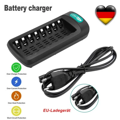 8 Steckplätze Intelligentes Akku Ladegerät Für wiederaufladbare AA/AAA Ni-MH/CD - Bild 1 von 4