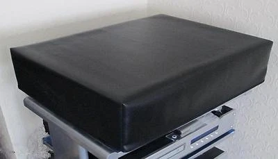 De Luxe Black Soft Vinyl Dust Cover- Technics SL1200 (G), SL1210, SL1300  - Image 1 of 2