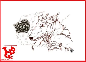 HOODIE DOGGY 12 Dessin OPOIL Print Signé Numéroté 03/100 42 x 30 cm signed NEUF - Imagen 1 de 1