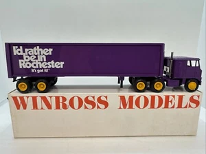 1985 Winross “I'd Rather Be In Rochester” Truck & Trailer Purple Lilac Festival - Picture 1 of 11