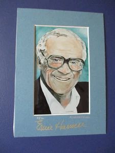 Ernie Harwell Edición Limitada Autografiada Estampado Giordano 8/30 Tigres de Detroit Corte - Imagen 1 de 3