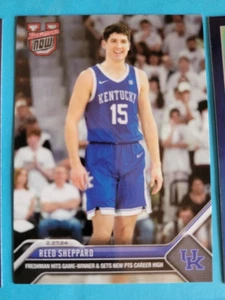 TARJETA DE NOVATO REED SHEPPARD BOWMAN AHORA EN LÍNEA SOLO 2-27-'24 32 PUNTOS ÚLTIMA TOMA REINO UNIDO - Imagen 1 de 2