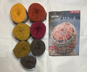 Uradale Yarns Pullovergewicht Garn 7-Kuchen Buggifloor Beanie Strickset / 100% Wolle - Bild 1 von 4
