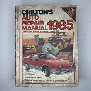 Vintage Chilton's Auto Repair Manual 1978-1985 Domestic & Canadian Cars - Picture 1 of 12