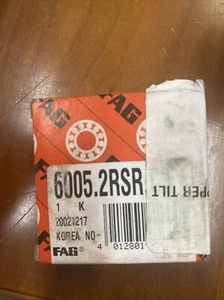 FAG 60052RSRC3 Lager gummidichtet 6005 2rsr c3 6005-2rs-c3 25x47x12 mm - Bild 1 von 3