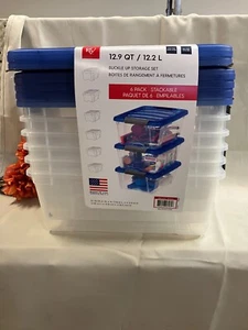 Juego de almacenamiento con hebilla de iris 12,9 cuartos de galón paquete de 6 - Imagen 1 de 1