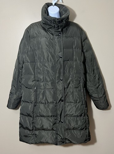 Piumino donna Michael Kors taglia 14 verde oliva lunghezza media