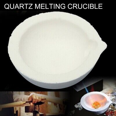 150g Capacity Quartz Melting Crucible Dishes Smelting Bowl Pot Tong Gold Silver☃ • 5.45€