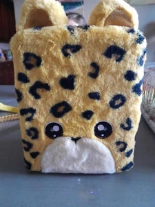 Girls leopard Toy Backpack Storage Hard Case For Doll Accessories - Picture 1 of 7