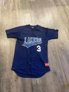 Vintage Rawlings LA Lakers Jersey Number 3 Size L - Picture 1 of 8