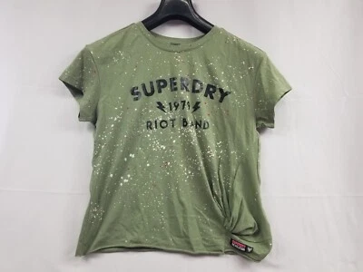  Superdry Camiseta Mujer Talla Mediana Verde Cuello Redondo Manga Corta  Foto 1 de 4