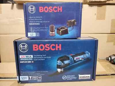 Bosch GOP12V-28N 12V Brushless Starlock® Oscillating Tool With Battery Start Kit - Image 1 of 4