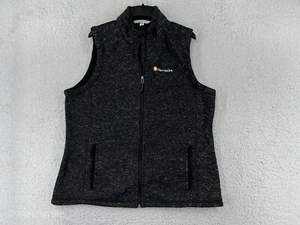 Port Authority Vest Womens Extra Large Gray Full Zip Fleece Lined Knit Polyester - Picture 1 of 15