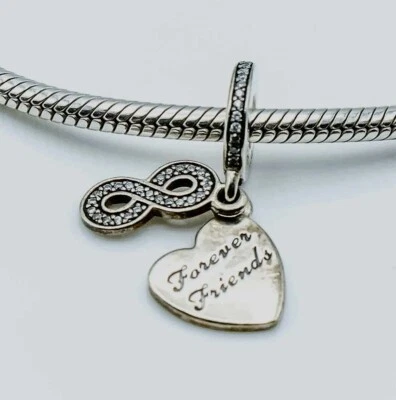 Pandora Forever Friends Charm S925 Sterling Silver. - Image 1 of 2