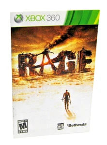 Manual de instrucciones solo RAGE ID Bethesda ZeniMax Bink 2011 XBOX 360 sin juego - Imagen 1 de 4