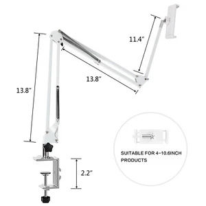 4-13.5'' Tablet Lazy Holder Universal Foldable Flexible Desk Bed for Phone iPad - Picture 1 of 20