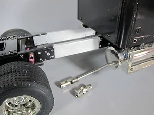 Aluminum 3 inch Frame Extension & Drive Shaft Set Tamiya RC 1/14 King Hauler - Picture 1 of 3
