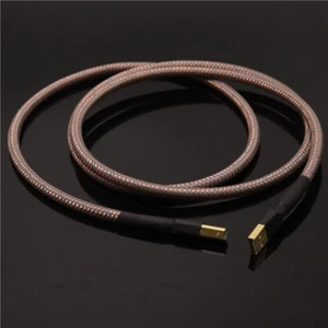 Cable USB Accuphase Placa Dorada USB A a B Enchufe OFC Cable de alta fidelidad de datos NUEVO - Imagen 1 de 6