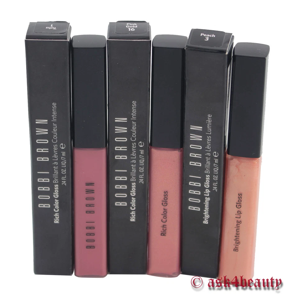 Bobbi Brown Brightening, Rich Color, High Shimmer, Lip Gloss Choose Shade Nib - Image 1 of 1