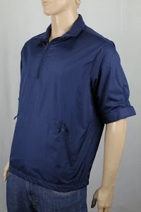 POLO GOLF RALPH LAUREN NAVY BLUE HALF ZIP JACKET WINDBREAKER NWT $125 - Picture 1 of 1