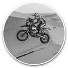 2 x Vinyl Stickers 15cm (bw) - Motocross Off Roading Bike Race  #35374