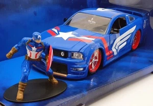 Jada 1/24 Scale Model Car 31187 - 2006 Ford Mustang GT Captain America - Imagen 1 de 2