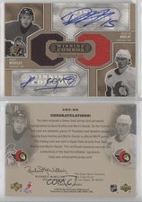2005-06 SPx Winning Combos Auto /25 Dany Heatley Martin Havlat #AWC-HH Auto