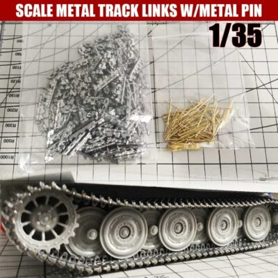 Сделай сам металлические гусеничные звенья в масштабе 1:35 с штифтами для модели немецкого танка Tiger I SX25020 - Изображение 1 из 4