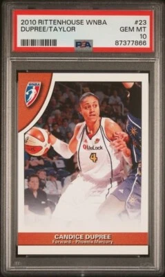 2010 Rittenhouse WNBA Candice Dupree/Penny Taylor PSA 10 Phoenix Mercury - Image 1 of 2