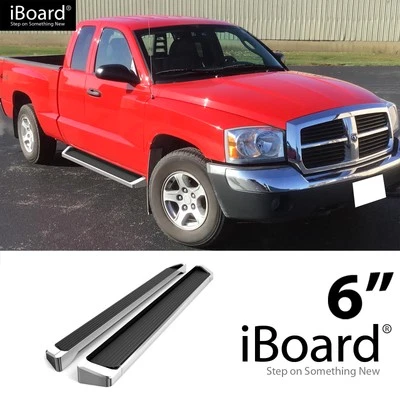 Running Board Step 6in Aluminum Silver Fit Dodge Dakota Club Cab 05-11 - Imagem 1 de 4