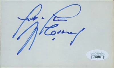 Gerry Cooney Boxer Signed 3x5 Index Card JSA Authenticated - Image 1 of 2