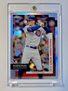 Pete Crow-Armstrong 2024 Bowman Chrome Rookie Refractor National Exclusive SP RC - Picture 1 of 2
