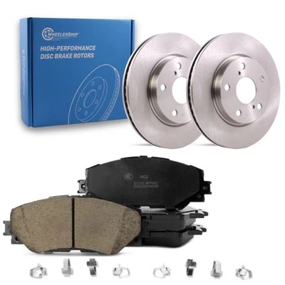 Kit de pastillas de freno delanteras y rotor para Toyota RAV4 Prius V Lexus HS Scion xB Foto 1 de 3