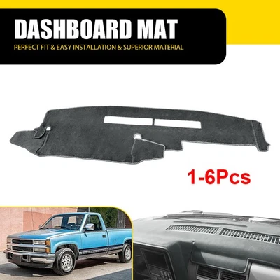 For 1988-1994 Chevy C1500 C2500 Dashboard Cover Dash Cover Mat Carpet Pad 1-6Pcs Foto 1 de 4