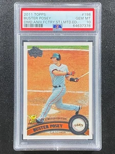 2011 Topps Diamond Anniversary Factory Set LE #198 Buster Posey PSA 10 - Picture 1 of 1