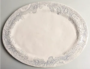 RARE Pottery Barn Scarlett 16.5" Oval Serving Platter New Unused - Picture 1 of 9