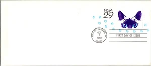 Sobre FDC US SCOTT U630 Peep-a-boo Cat c1993 - Imagen 1 de 3