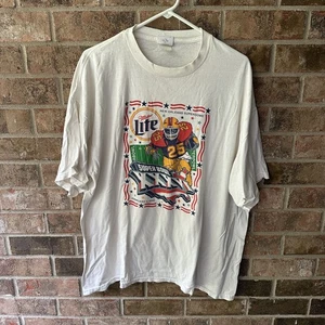 Vintage Super Bowl XXXVI Shirt Mens XL NFL Football Miller Lite New Orleans 2000 - Picture 1 of 7