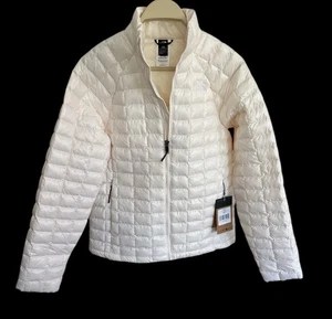 Authentic North Face Women's ThermoBall Jacket Gardenia White S NWT Jordan Made - Picture 1 of 8