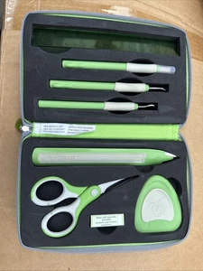 Cricut Provo Craft Verde 7 Piezas Cremallera Alrededor Kit de Herramientas Artesanía de Papel Estuche de Transporte - Imagen 1 de 4