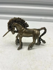 Vintage Atemberaubende Zinn Einhorn Figur Statue Mythisch Pferd Fantasy Deko - Bild 1 von 12